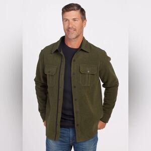 WoolX Wilder Shirt Jac Men's Large Green Button Down Breathable